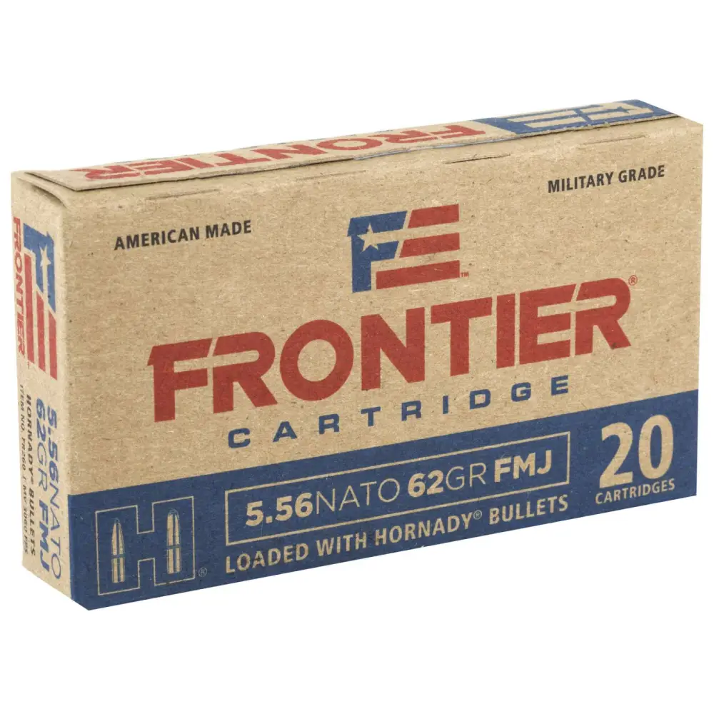 Hornady Frontier 5.56 Nato 62GR Fmj 20RD