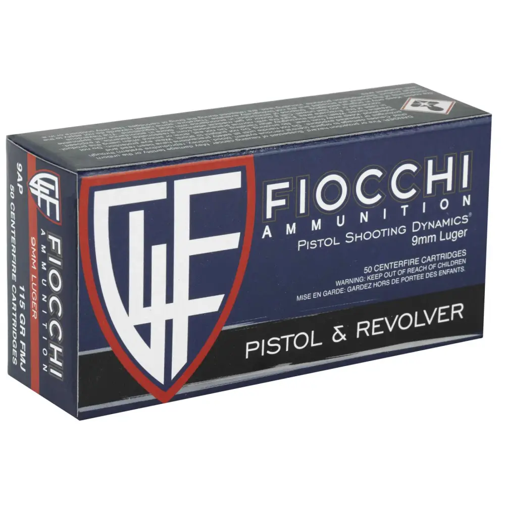Fiocchi 9MM Luger 147GR Fmj 50RD Box