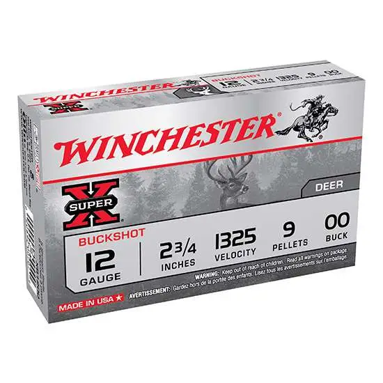 Winchester Super X 12GA 2 3/4 00 Buckshot 15 Rd Value Pack