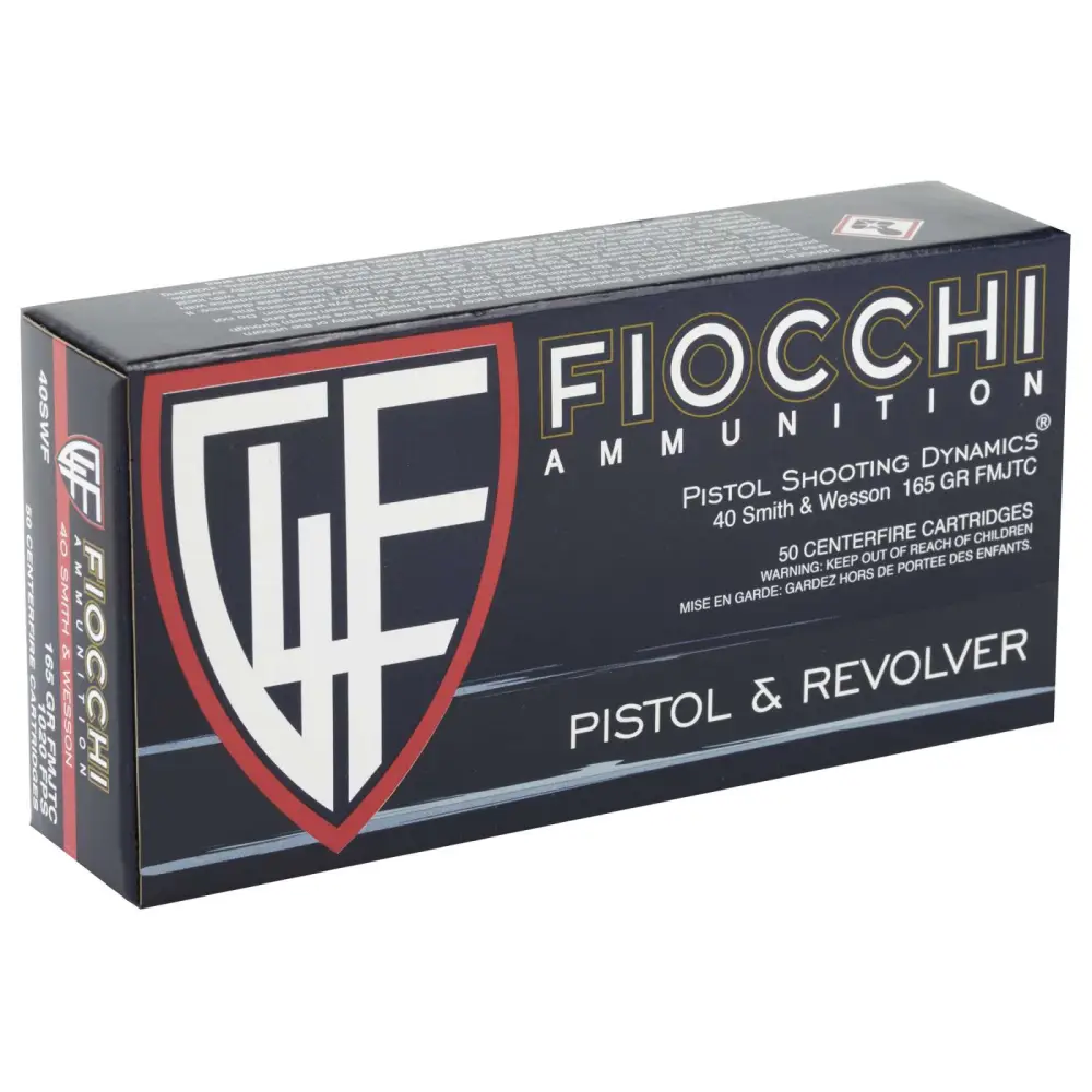 Fiocchi 40 S&w 165GR Fmj 50RD Box