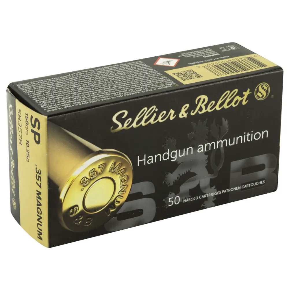 Sellier & Bellot 357 Mag 158GR Soft Point 50RD Box