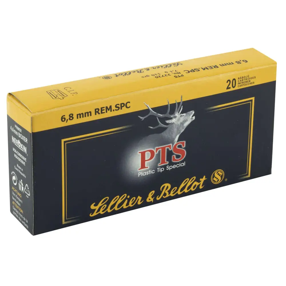 Sellier & Bellot 6.8MM Rem Spc 110GR Pts 20RD Box