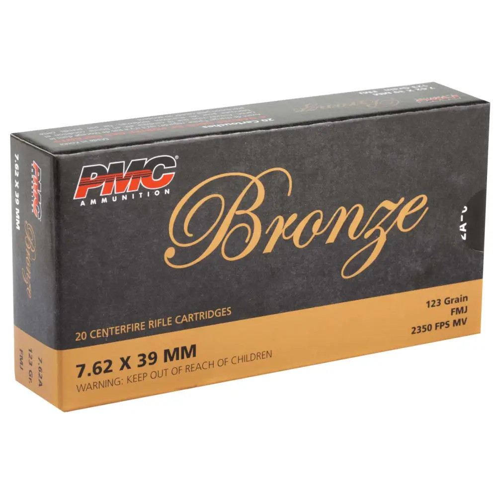 Pmc Bronze 7.62 X 39 123 Gr Fmj 20RD