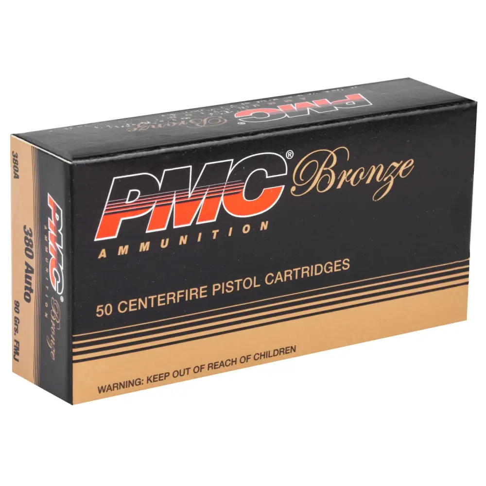 Pmc Bronze 380 Acp 90GR Fmj 50RD