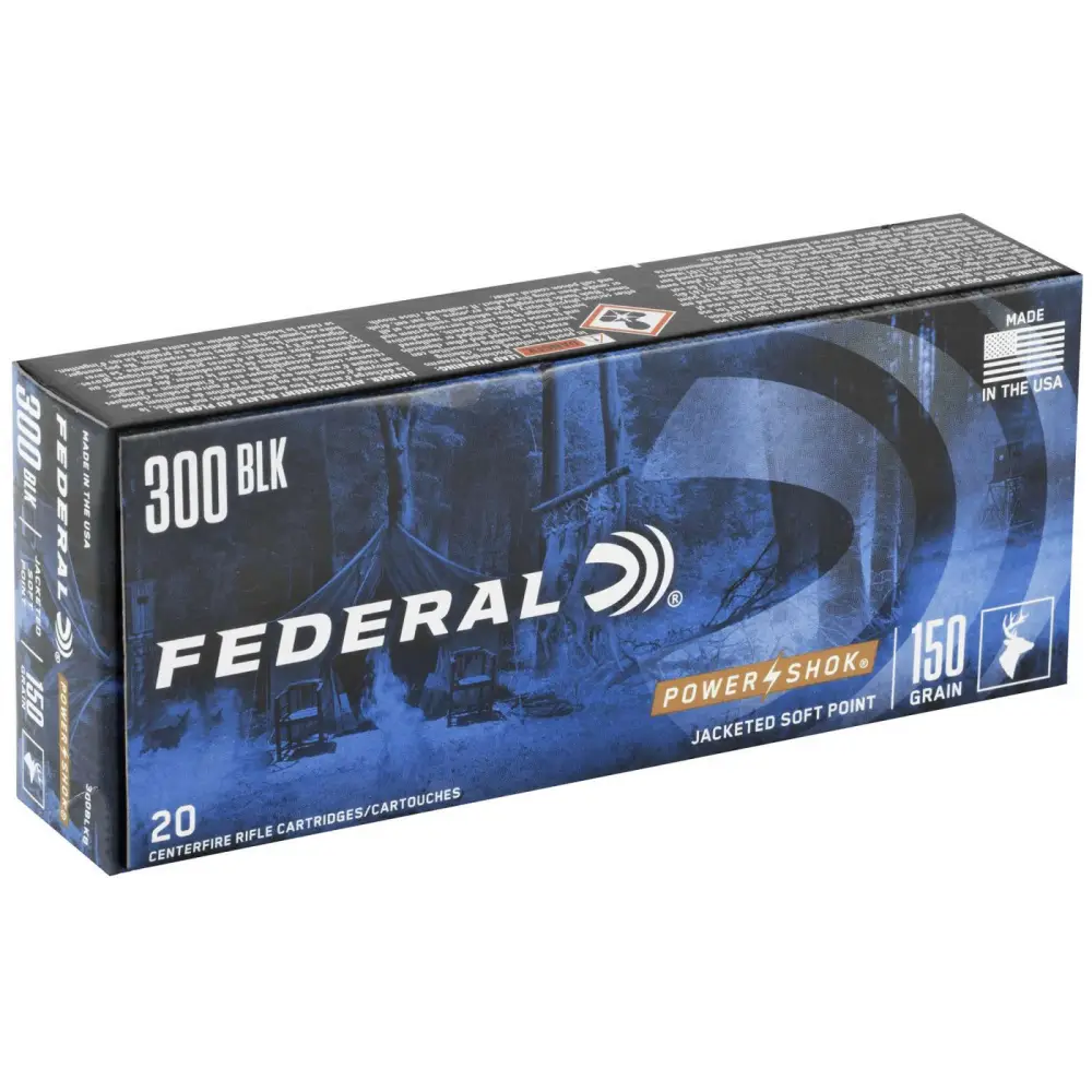 Federal Power-shok 300 Blackout 150GR Sp 20RD