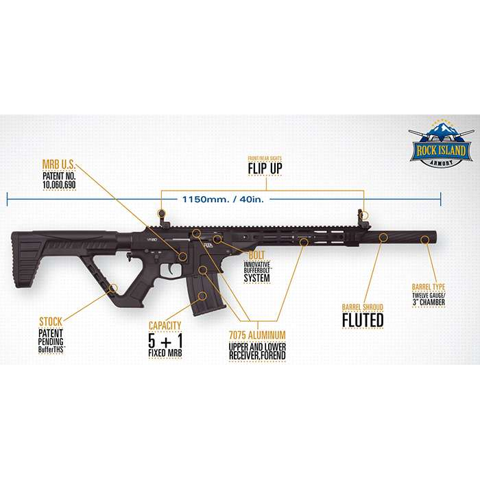 Rock Island VR80CA 12GA 5+1 Semi-automatic Shotgun