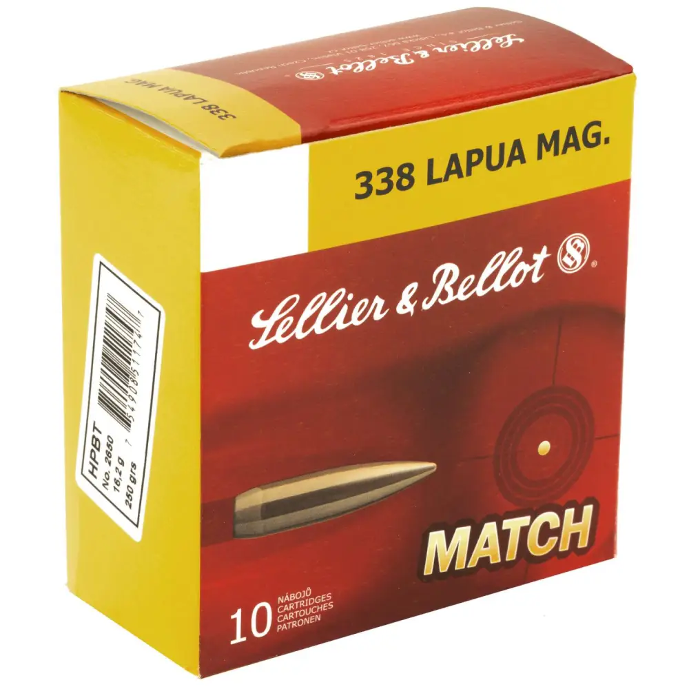 Sellier & Bellot .338 Lapua Mag 250GR 10RD Box
