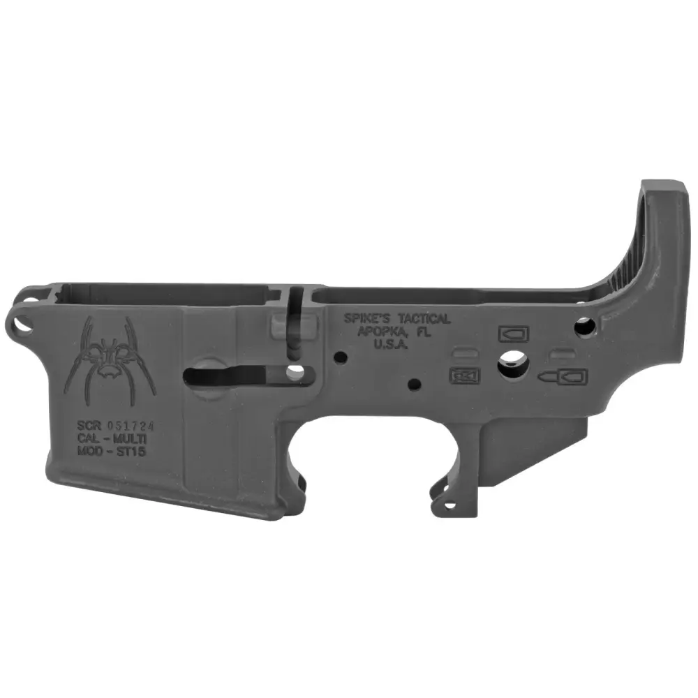 Spikes Tactical Stripped Lower Receiver Multi Caliber Spider Logo