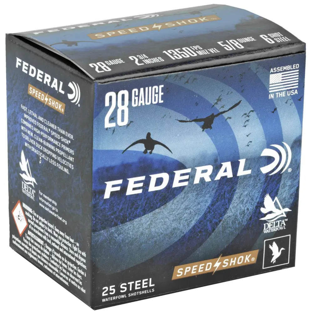 Federal Speed-shok 28GA 2-3/4 5/8OZ 6 Shot 25 Rd