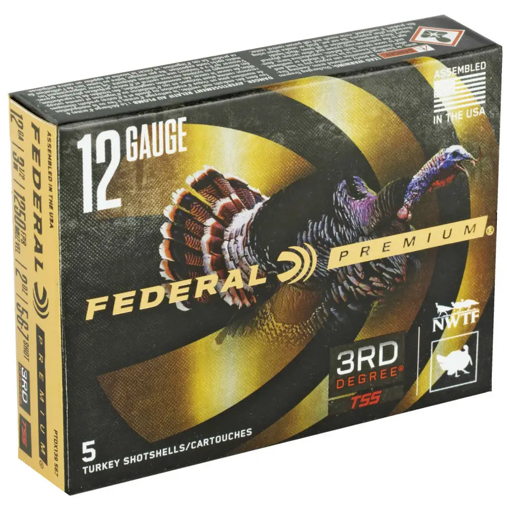 Federal Premium Turkey 12GA 3.5 2OZ 5,6,7 Shot Ammo 5RD