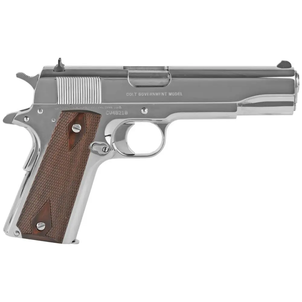 Colt Government Model .45 Acp 7+1 5 Bright Stainless