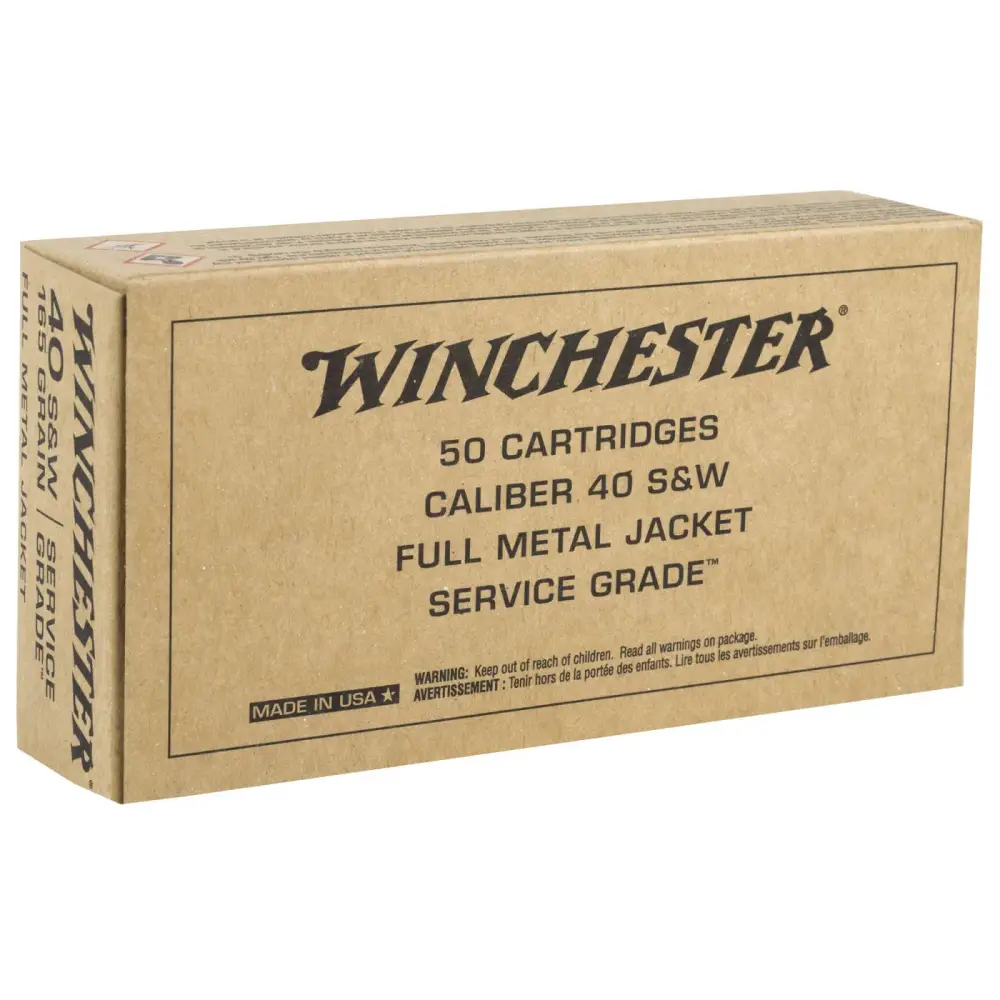 Winchester Service Grade 40 S&w 165GR Fmj 50RD