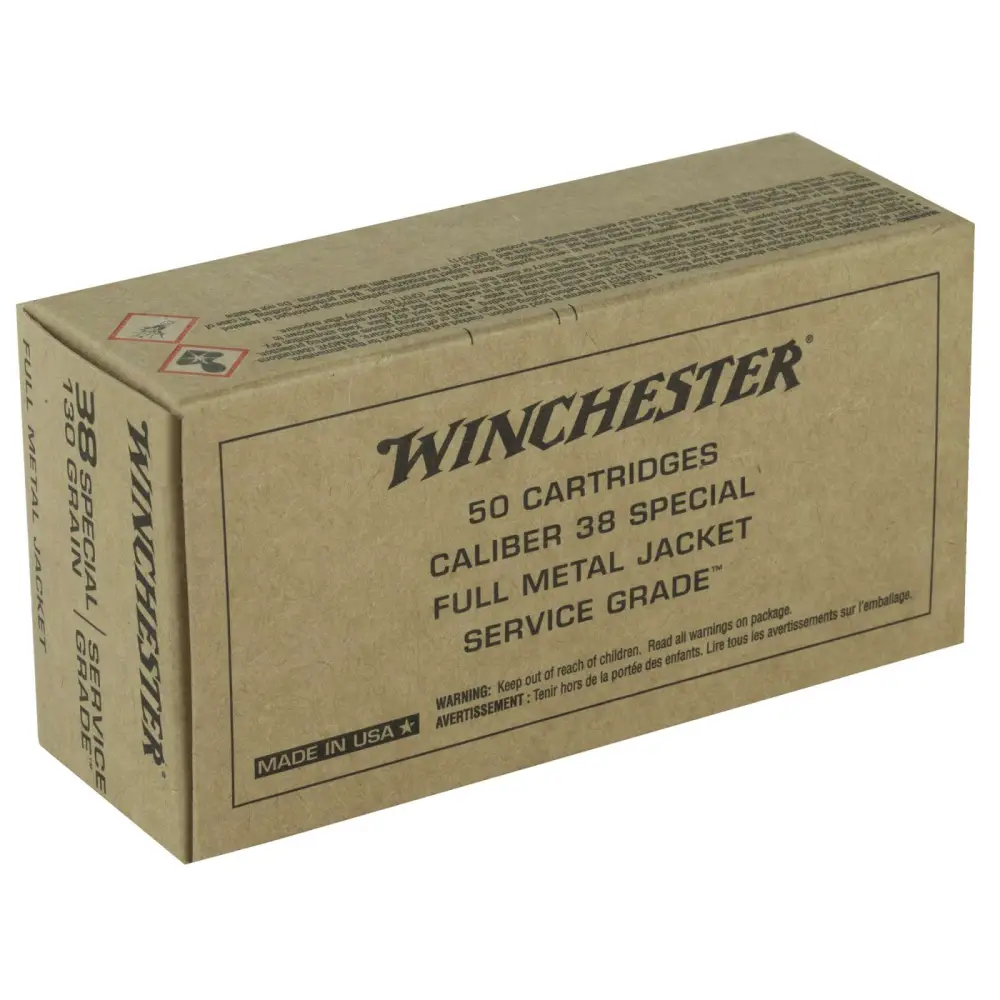 Winchester Service Grade 38 Special 130GR Fmj 50RD