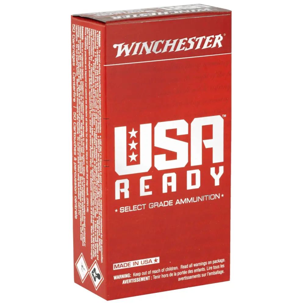 Winchester Usa Ready 9MM Luger 115 Gr. Fmj Flat Nose 50RD