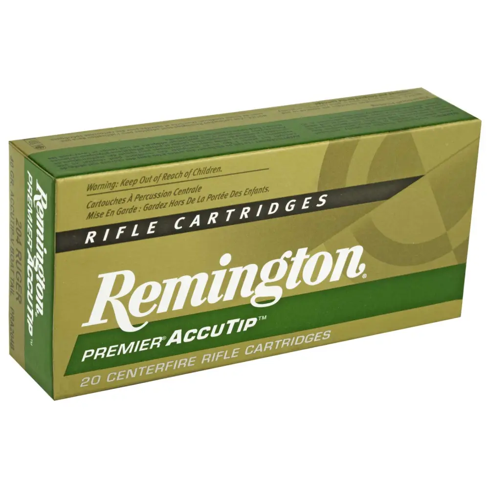 Remington Premier Accutip-v 204 Ruger 40GR 20-ROUND Ammo