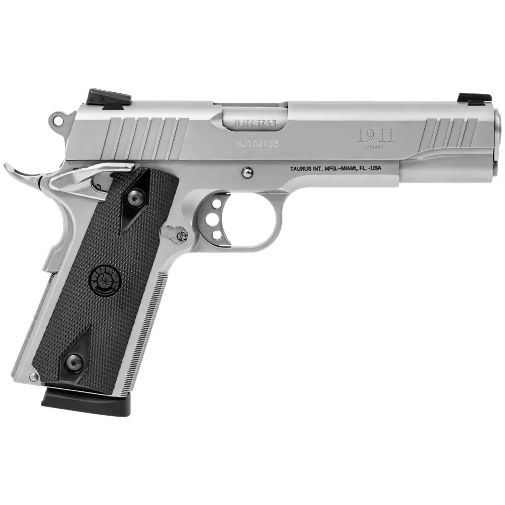 Taurus 1911 45 Acp 5 8+1 Stainless Black Polymer