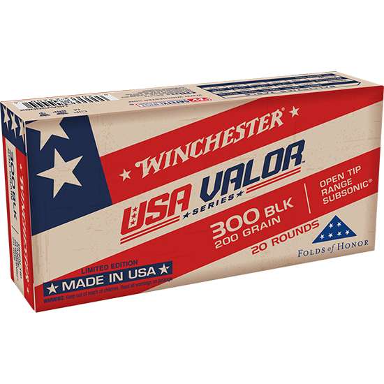 Winchester Usa Valor 300 Blackout 200 Grain 20 Rd