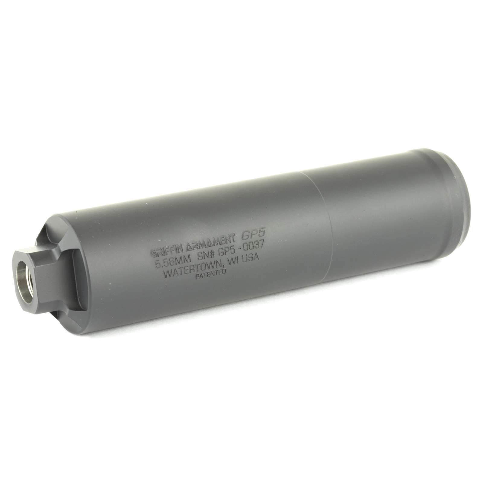 Griffin Armament GP5 5.56 Suppressor Direct Thread Black