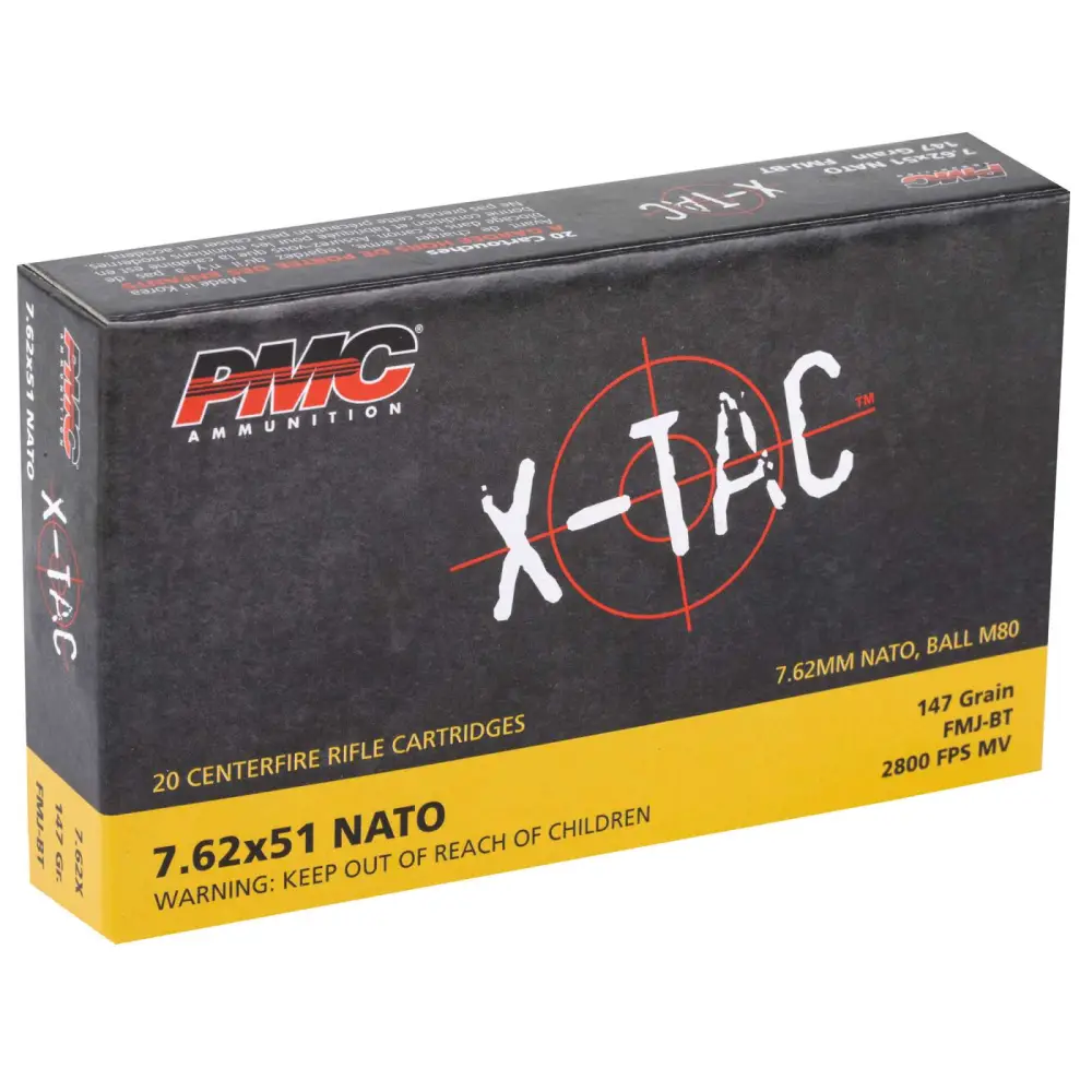 Pmc X-tac 7.62X51 147GR Fmj-bt 20RD