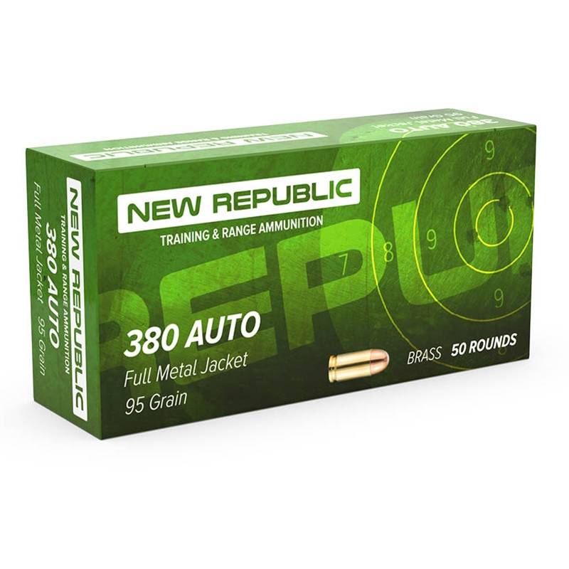 New Republic 380 Acp Ammo 95 Grain Fmj