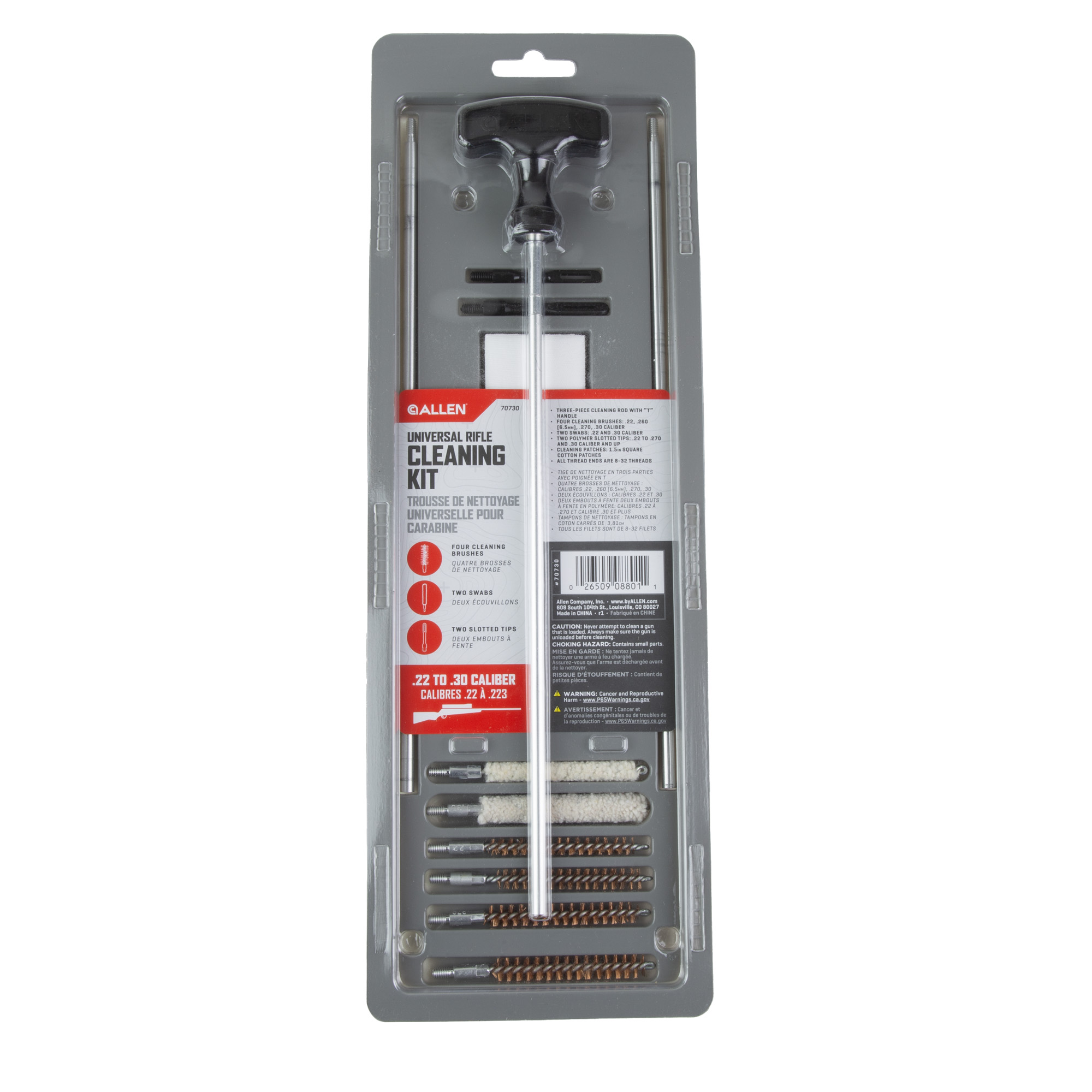 Allen Universal Rifle Cleaning Kit .22 to .30 Caliber