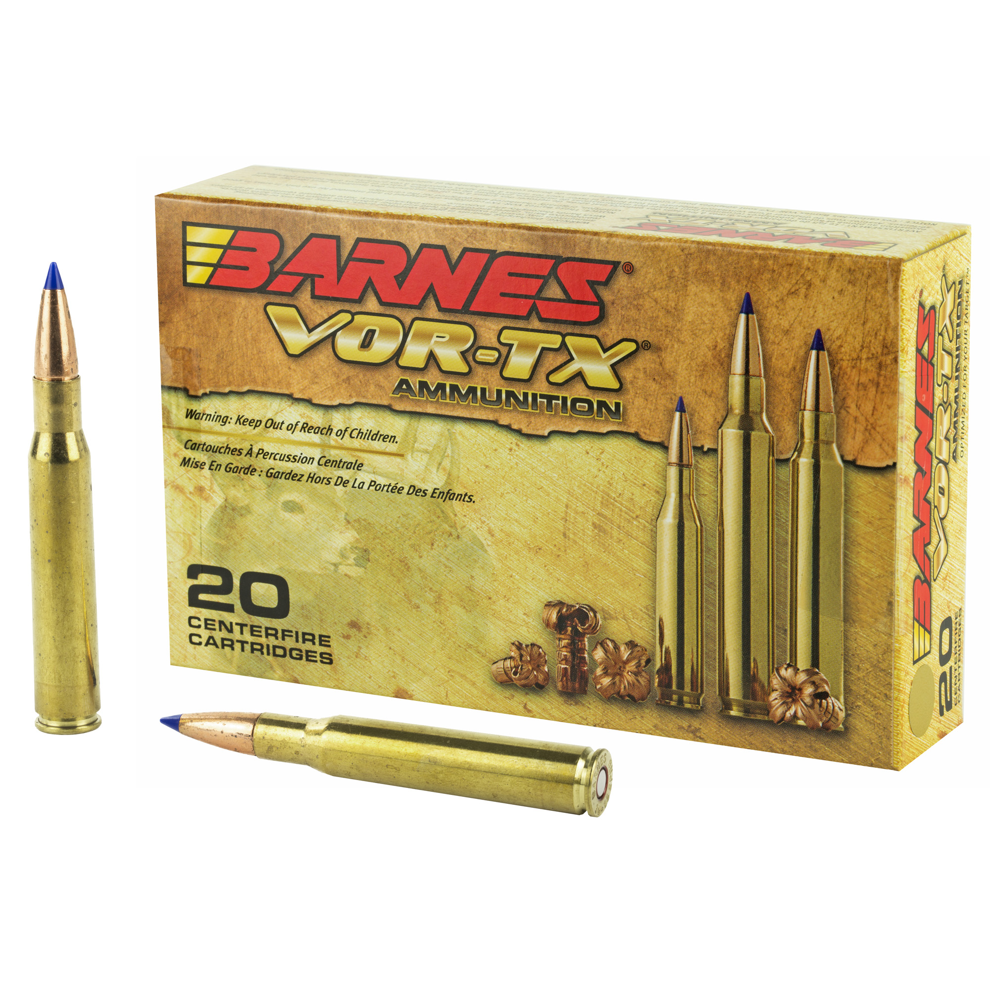 Barnes Vor-tx 30-06 Springfield 168GR Tipped Triple Shock X 20-ROUND