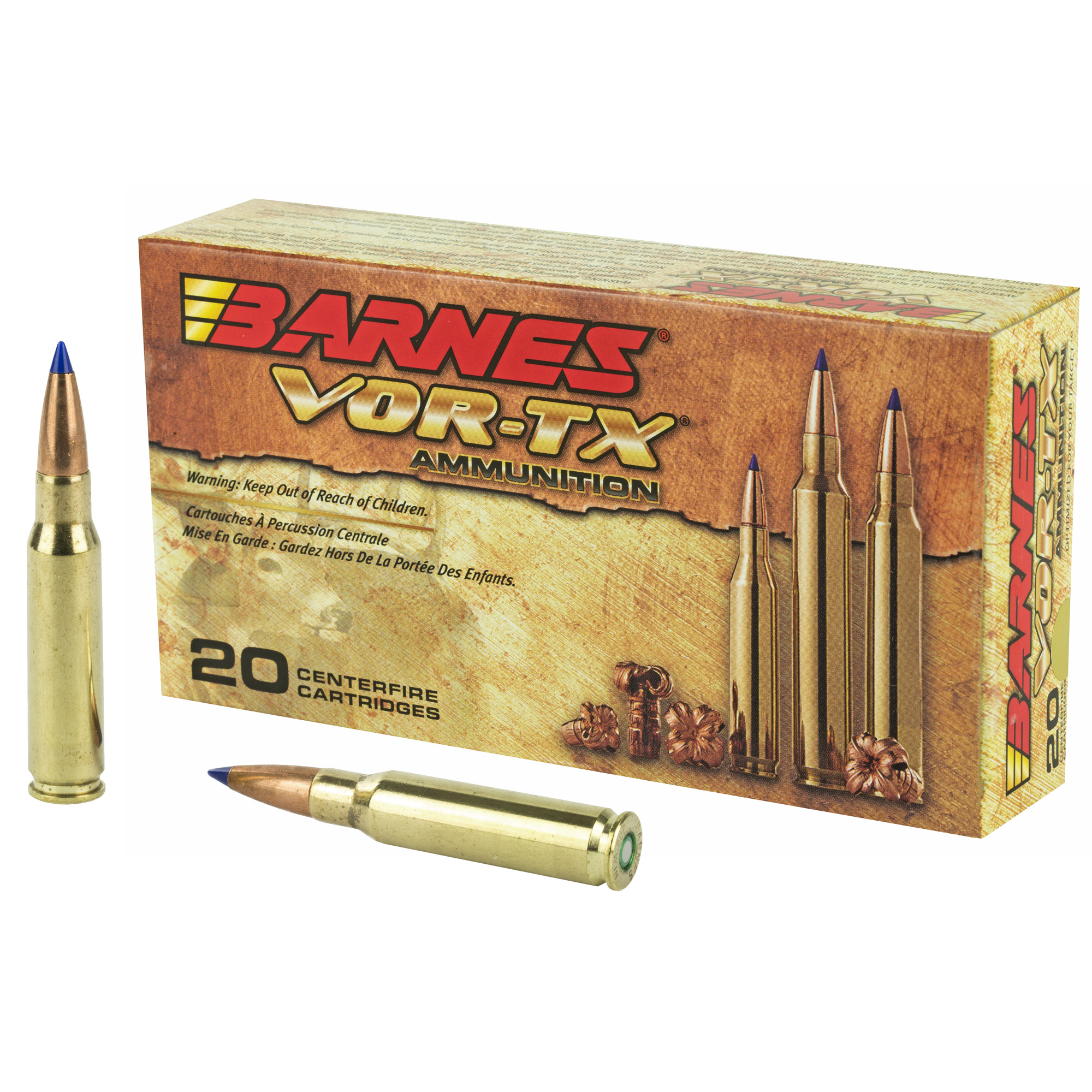 Barnes Bullets/bullseye .308 Winchester 168gr TTSX – 20rd