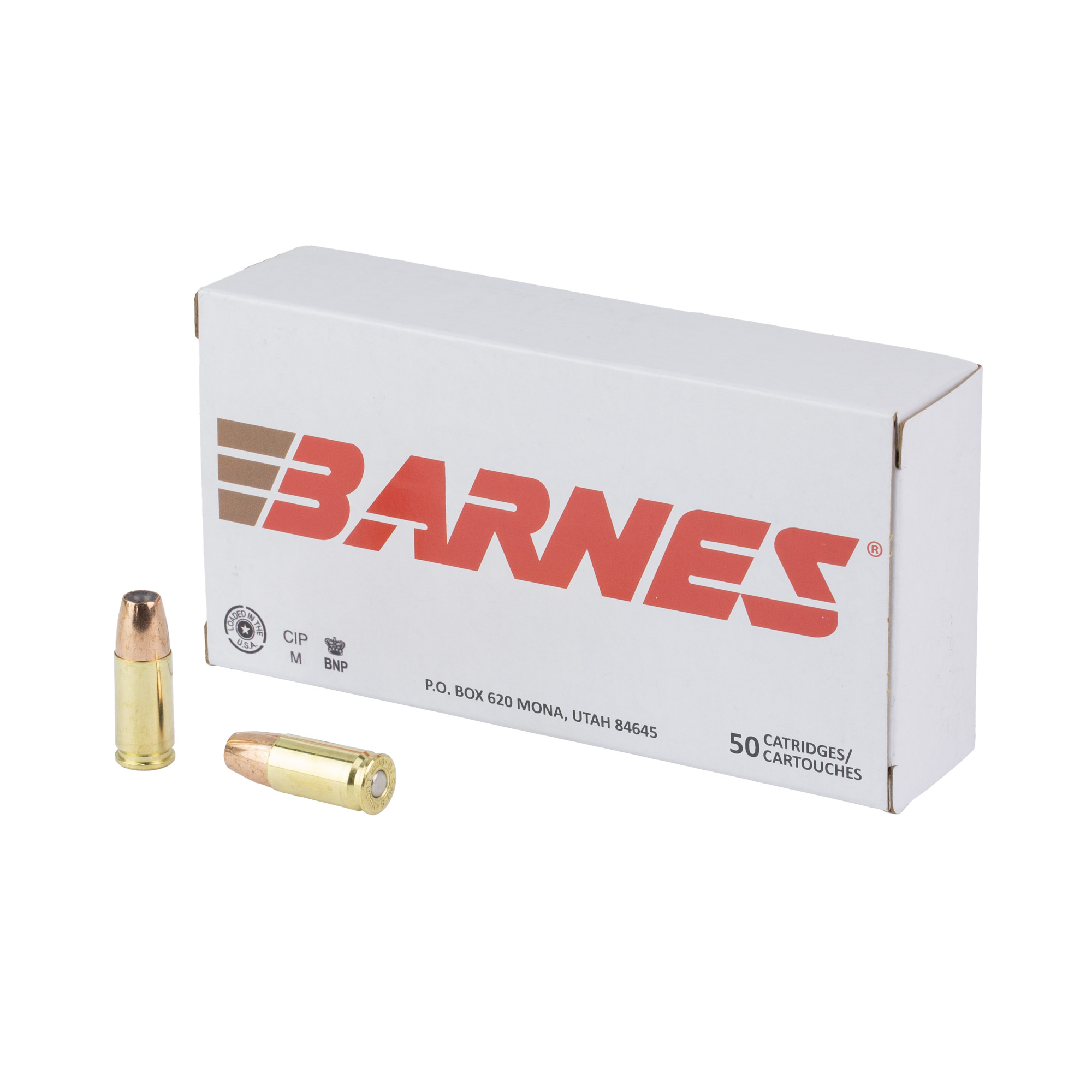 Barnes 9MM 124 Sjhp 50/10