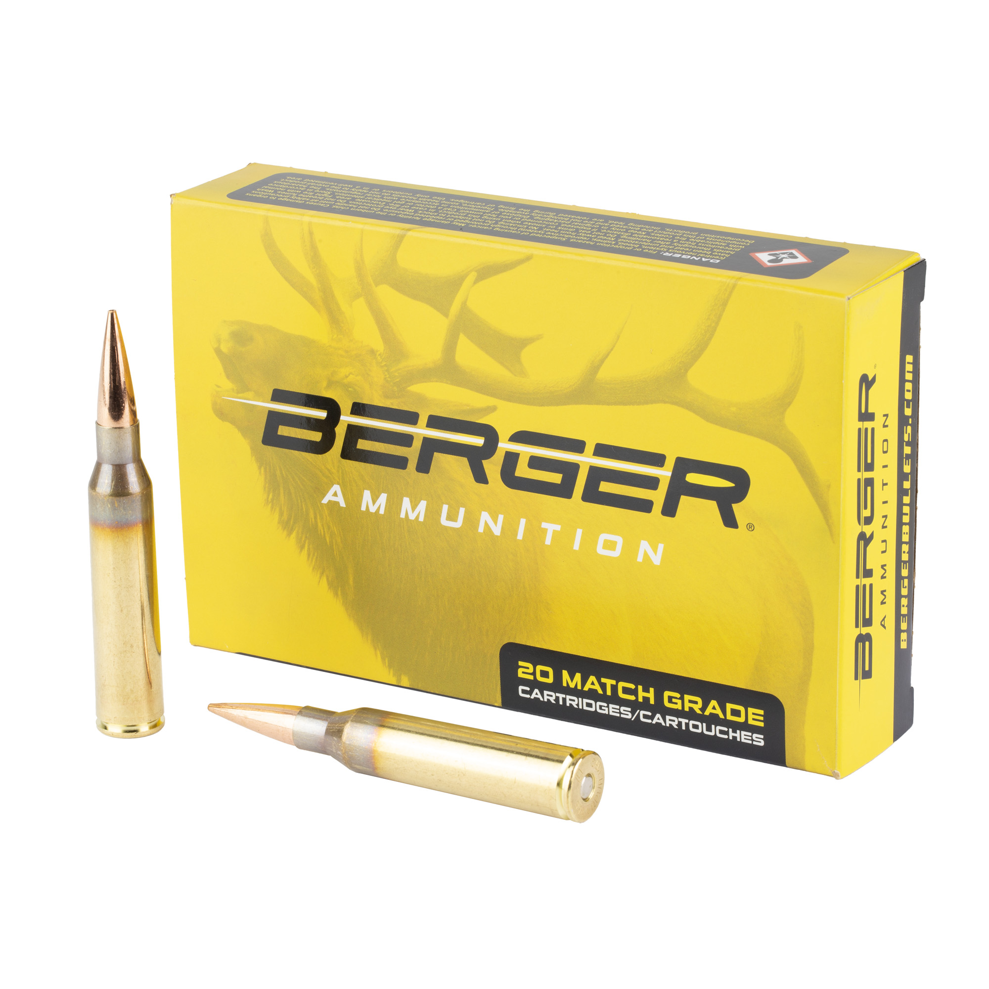 Berger Elite Hunter .338 Lapua 300 Grain Boat Tail 20 Round Box