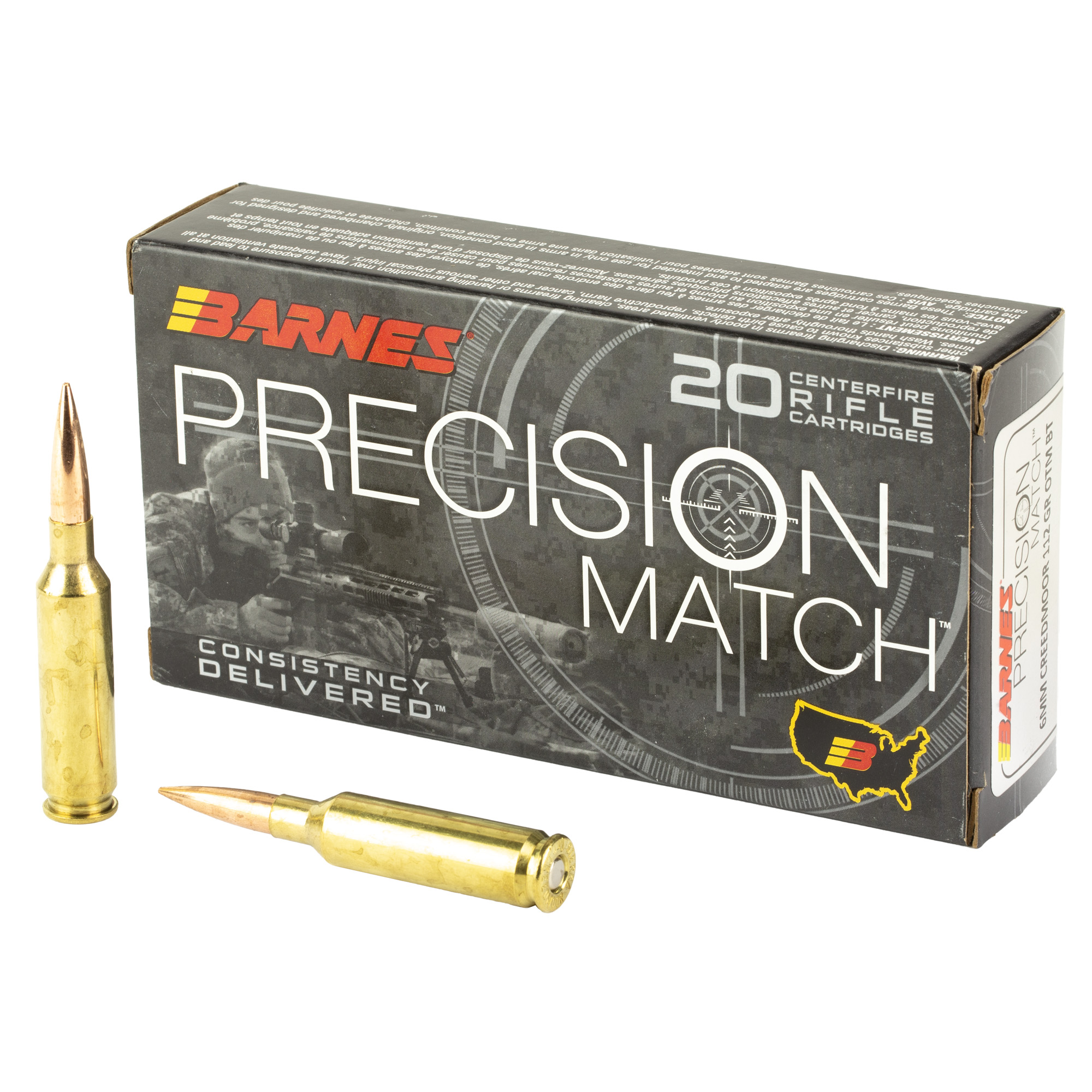 Barnes Precision Match 6MM Creedmoor 112GR 20/200