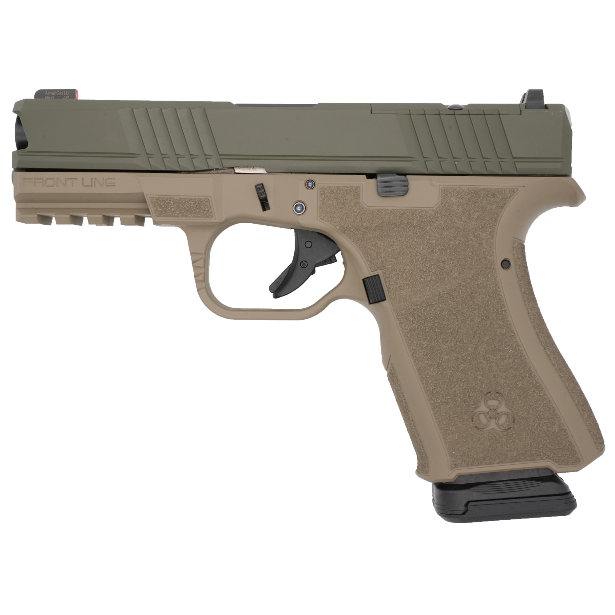 Black Rain Ordnance Frontline 9MM 4 15+1 Fde/odg Optics Ready