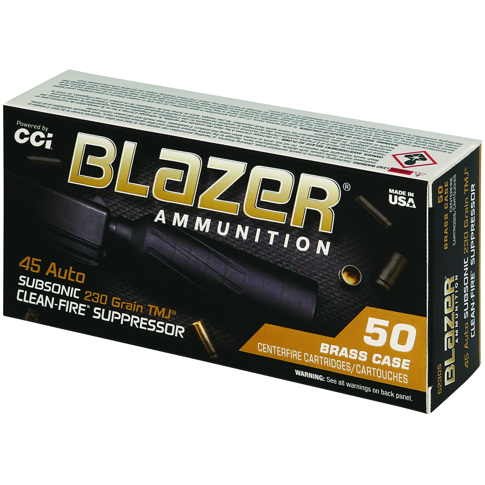 Cci Blazer Brass 45 Acp 230 Tmj 50/10