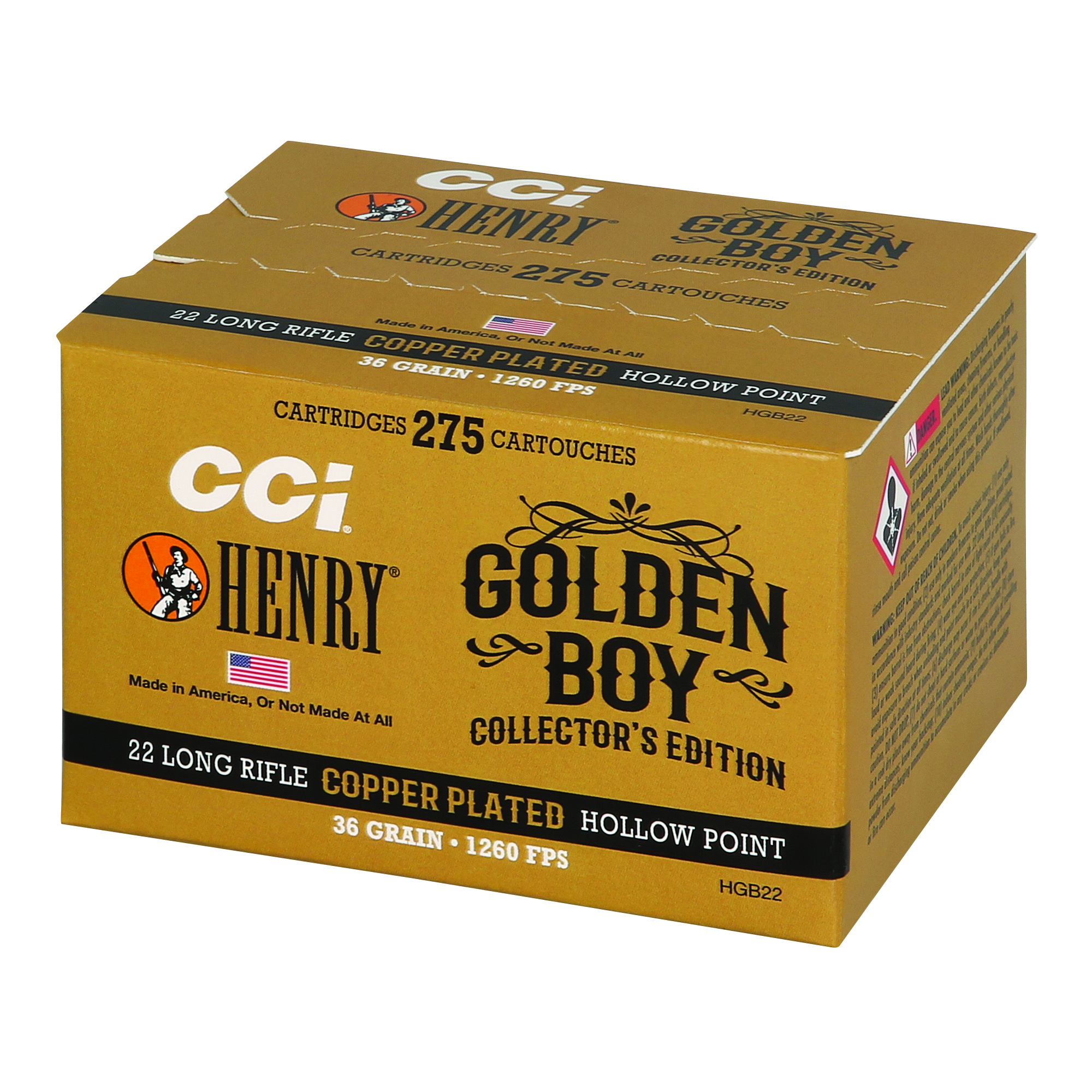 Cci HGB22 22LR 36GR Cphp Henry Gb 275/10