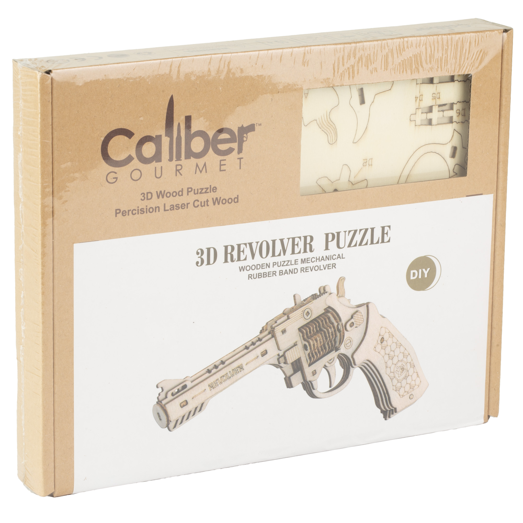 Cbg Caliber Revolver Wood Puzzle Gun