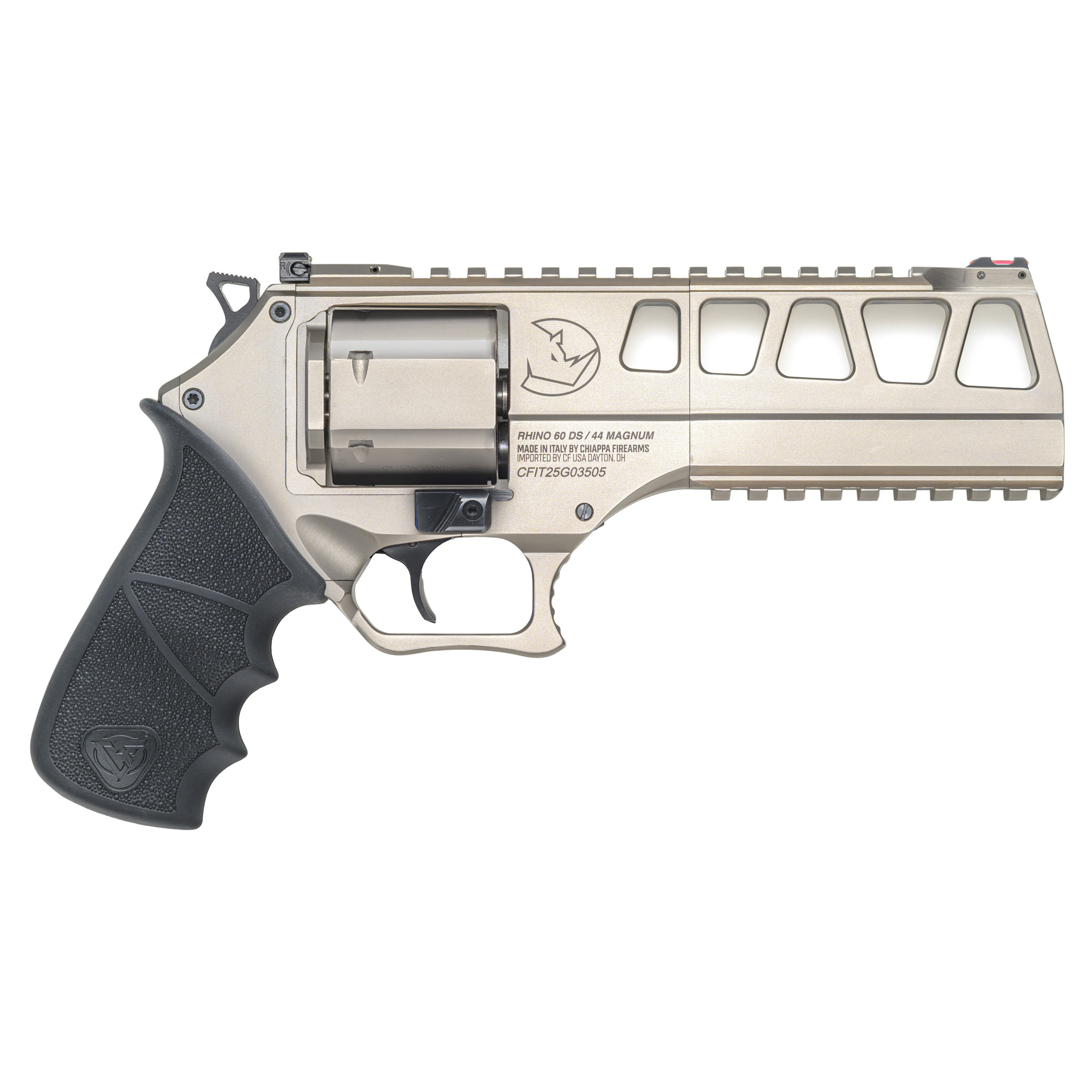 Chiappa Rhino 60DS 44MAG 6 Nickel Revolver 6RD