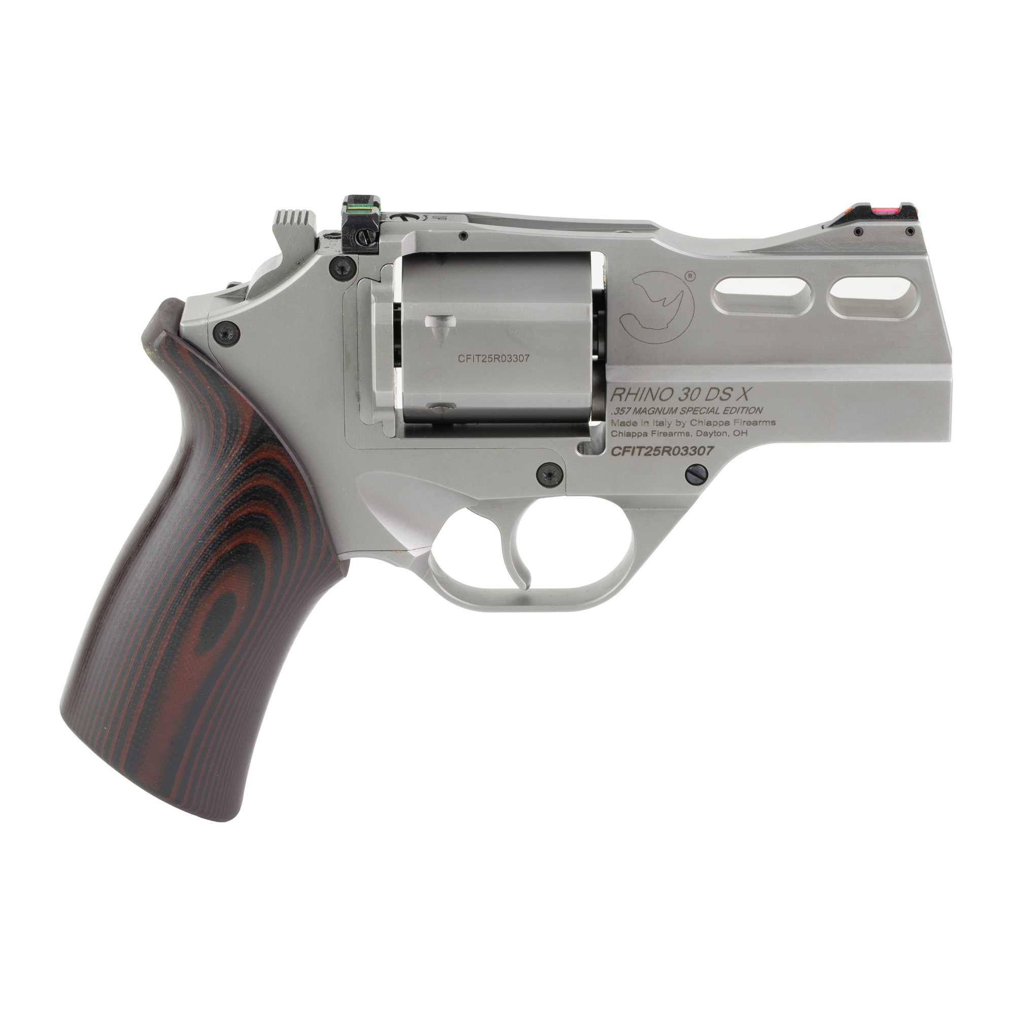 Chiappa Rhino 30DSX 357MAG 3 Stainless Steel 6RD G10 Grips - Image 2
