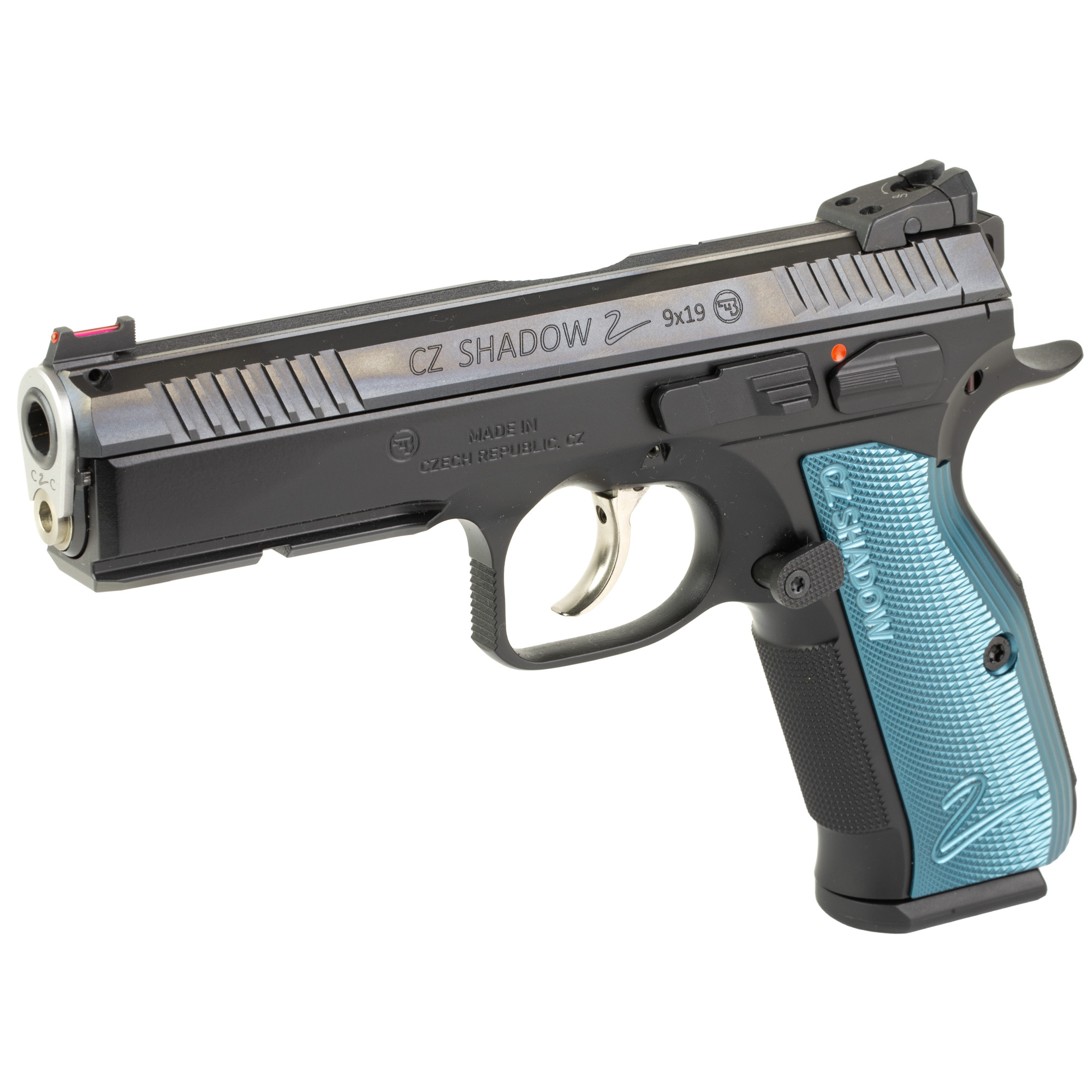 Cz Custom Shadow 2 Accu 9MM 17+1 Black Blue Grips - Image 3