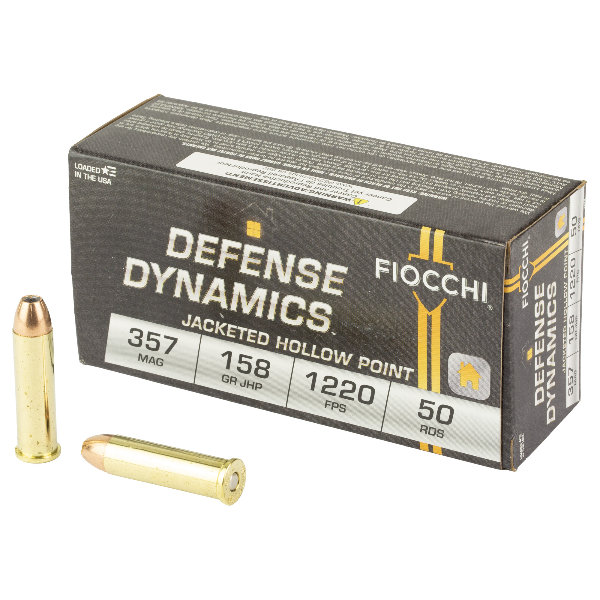Fiocchi 357 Mag 158GR Jhp 50RD