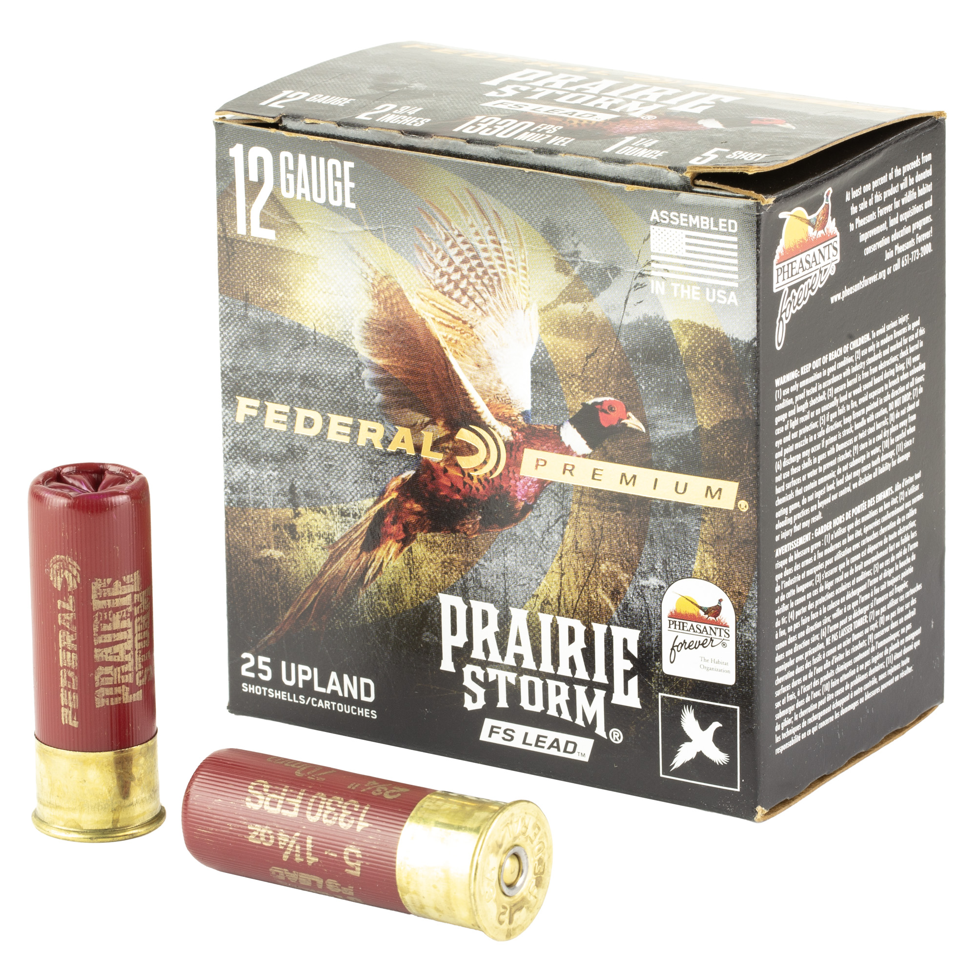 Federal Premium Prairie Storm Fs 12GA 2-3/4 1-1/4OZ 5 Shot Ammo