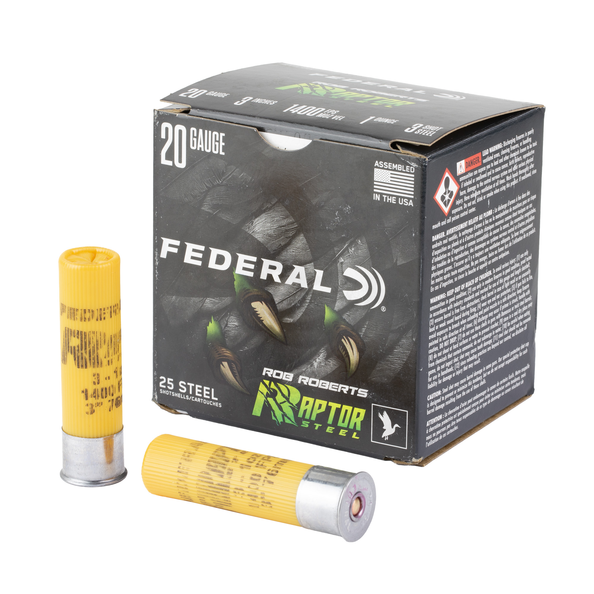 Federal RRS2093 20G 3 1OZ 3 Raptor 25/10