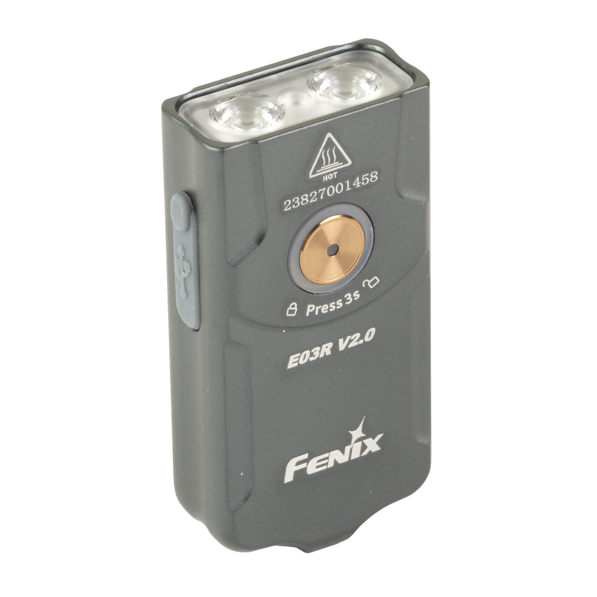 Fenix E03R V2 Keychain Flashlight Gray 500 Lumens - Image 2