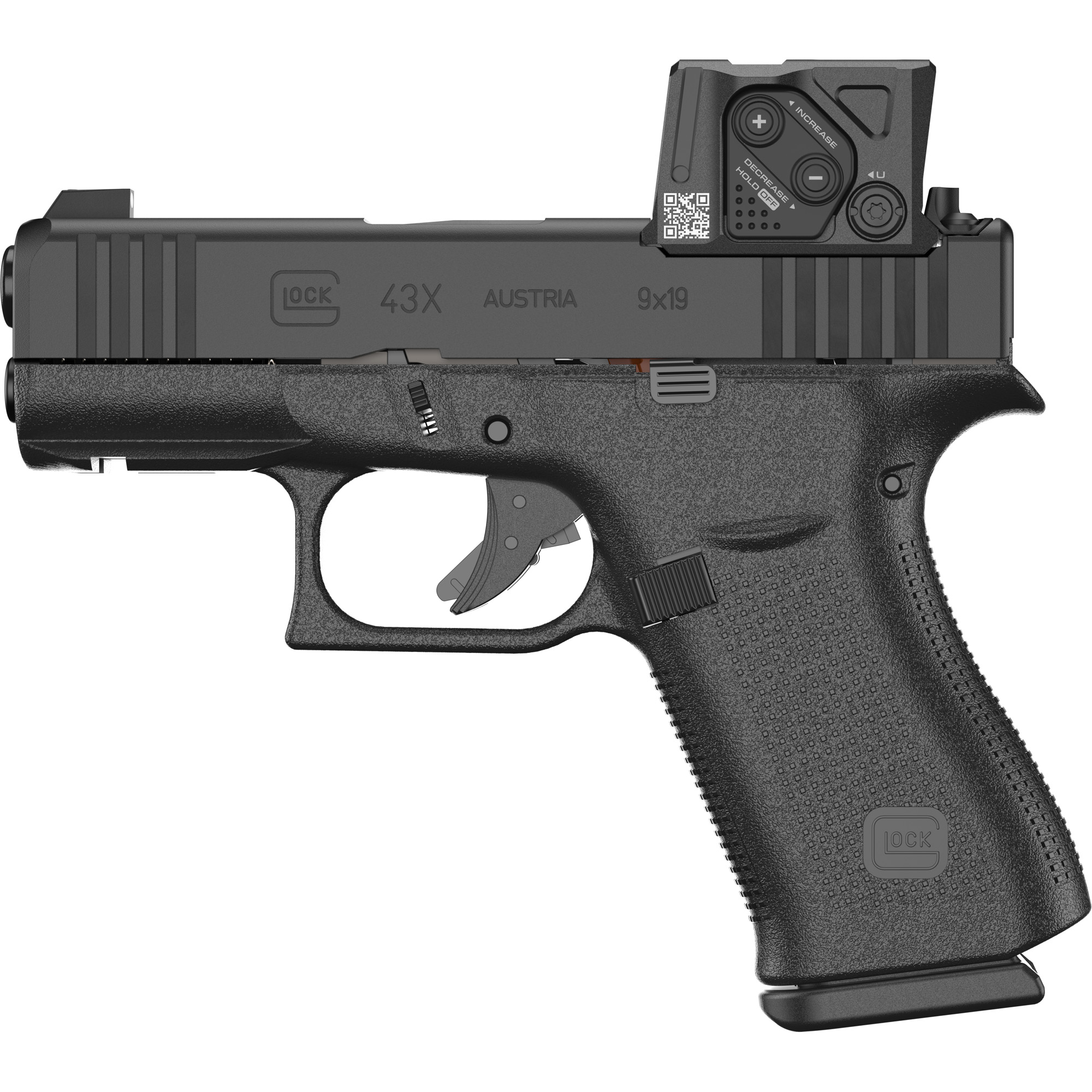 Glk 43X 9MM 10R MOS8 Coa Ampt