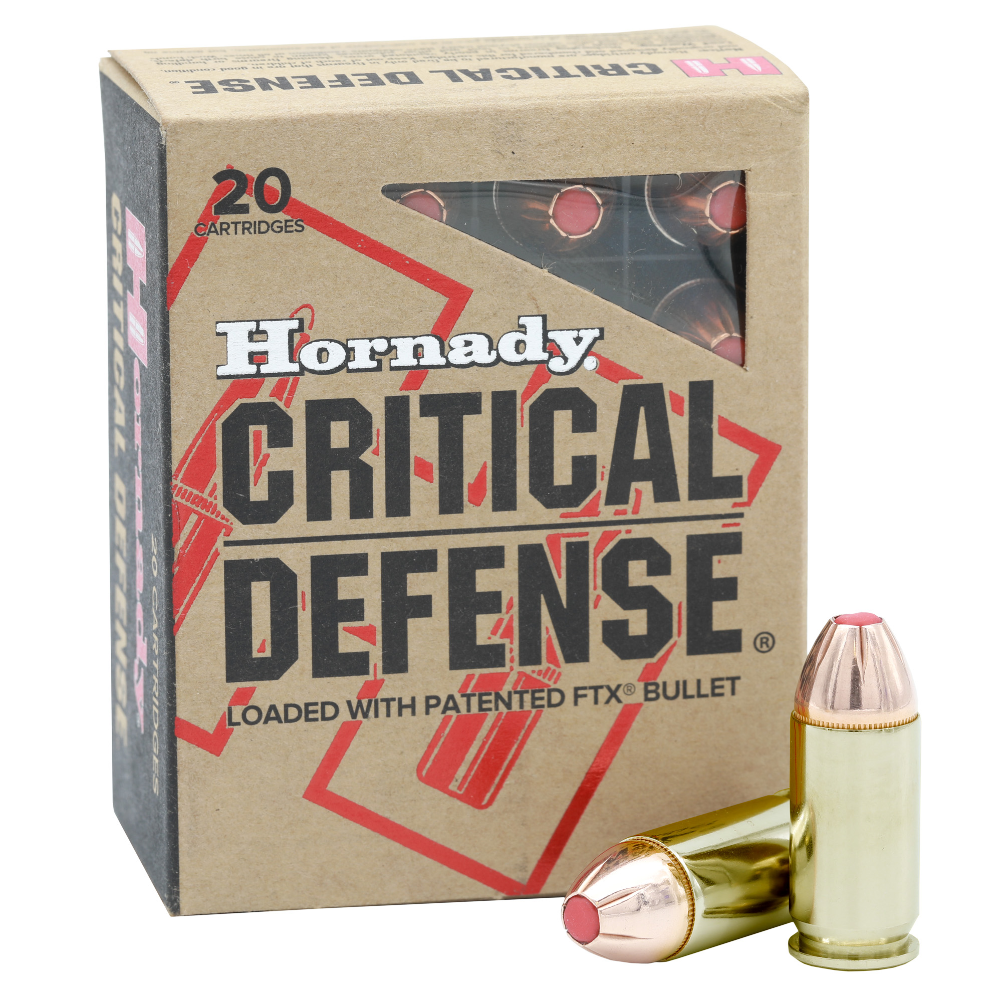 Hornady Critical Defense 45 Acp+p 185 Gr Flex Tip 20/10