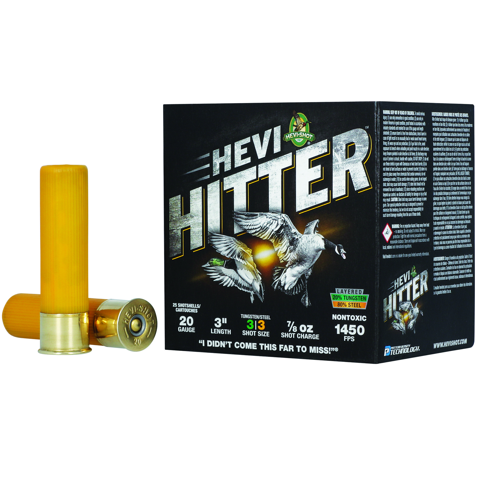 Hevi-shot Hevi-hitter 20GA 3 7/8OZ 3 Tungsten/steel 25 Rounds