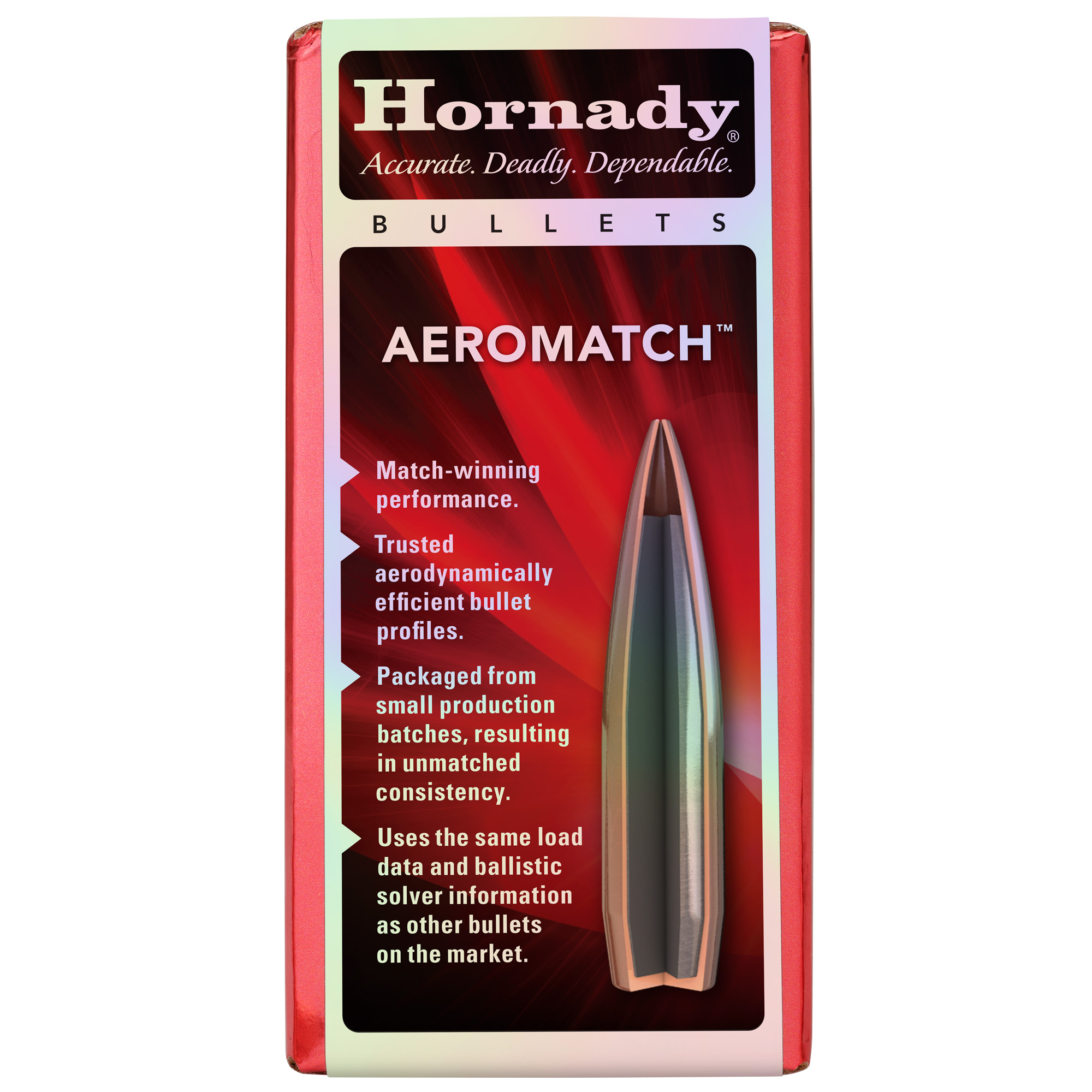 Hornady Aeromatch 22CAL .224 77GR Hpbt 100CT