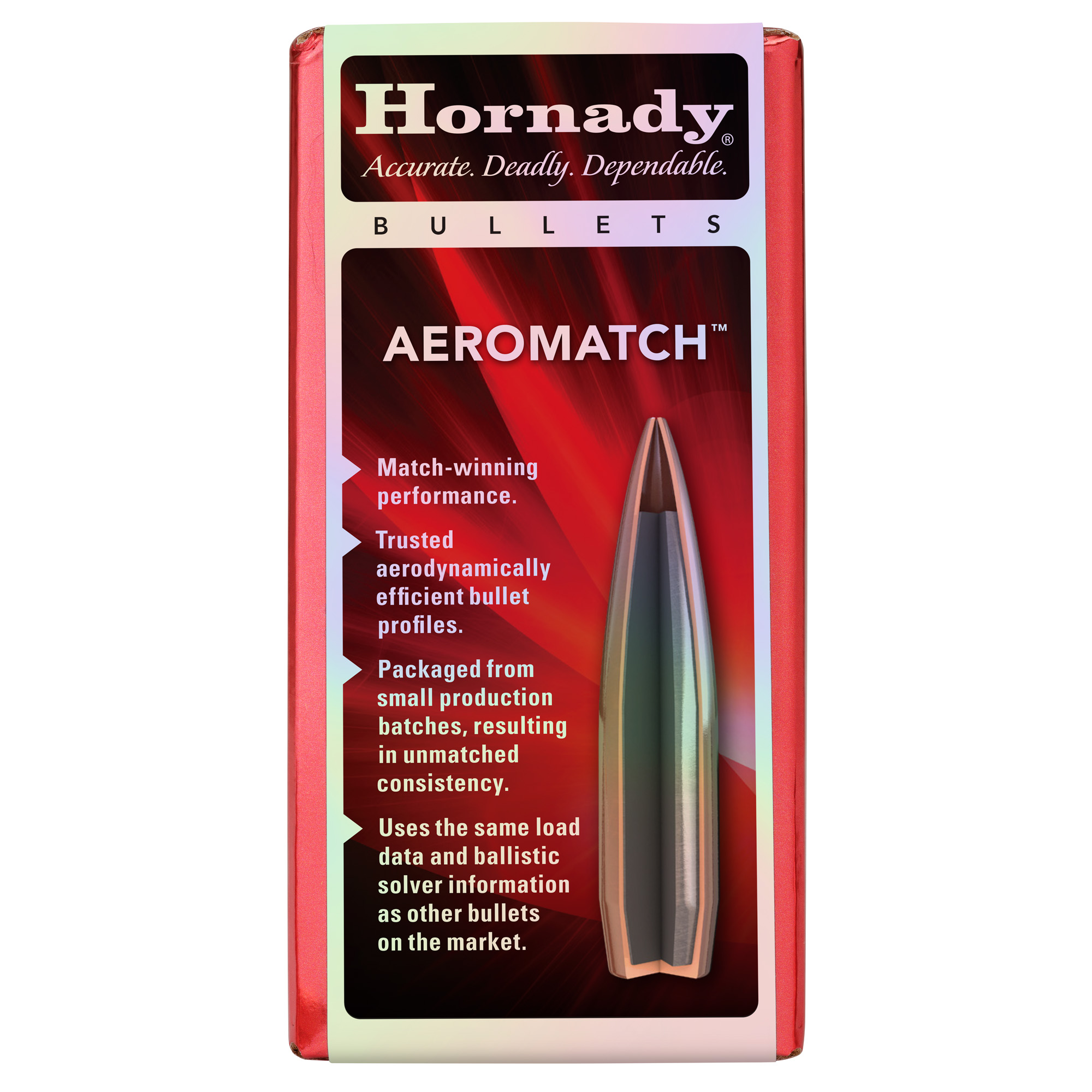 Hornady Aeromatch 6.5MM 140GR Bullets 100CT