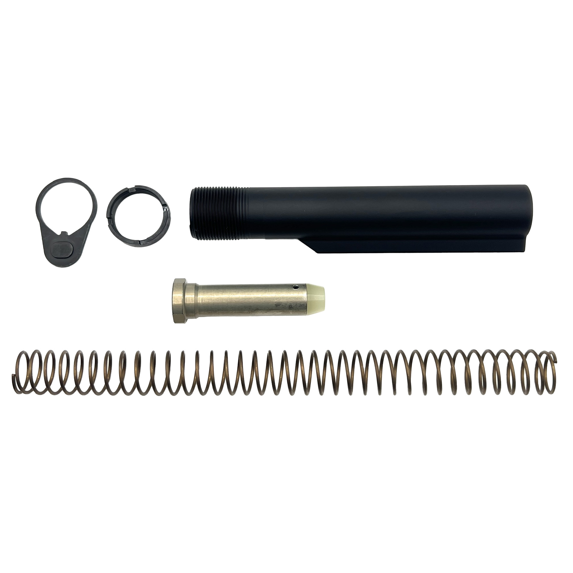 Lbe Ar Buffer Tube Kit H1 Heavy Recoil Black