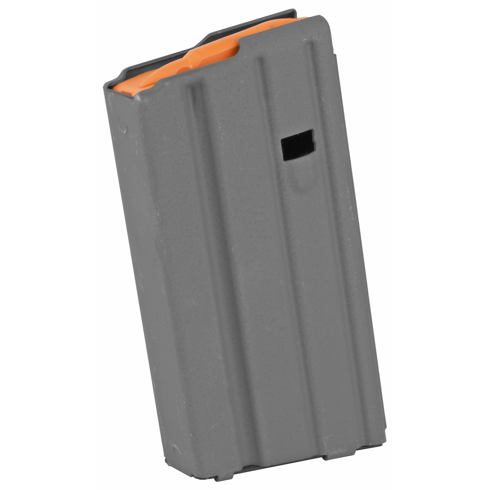 Asc AR-15 Magazine .223 Rem 20RD Aluminum Gray With Orange Follower