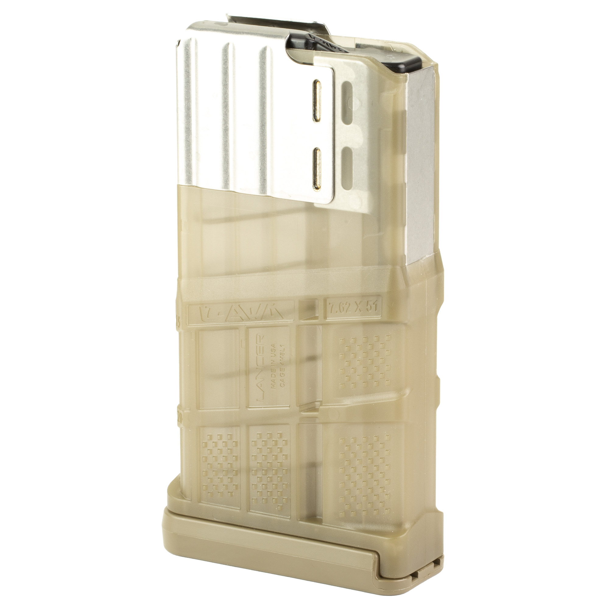 Lancer Magazine L7AWM SR-25 7.62X51 20RD Trans Fde Gen 2 - Image 2