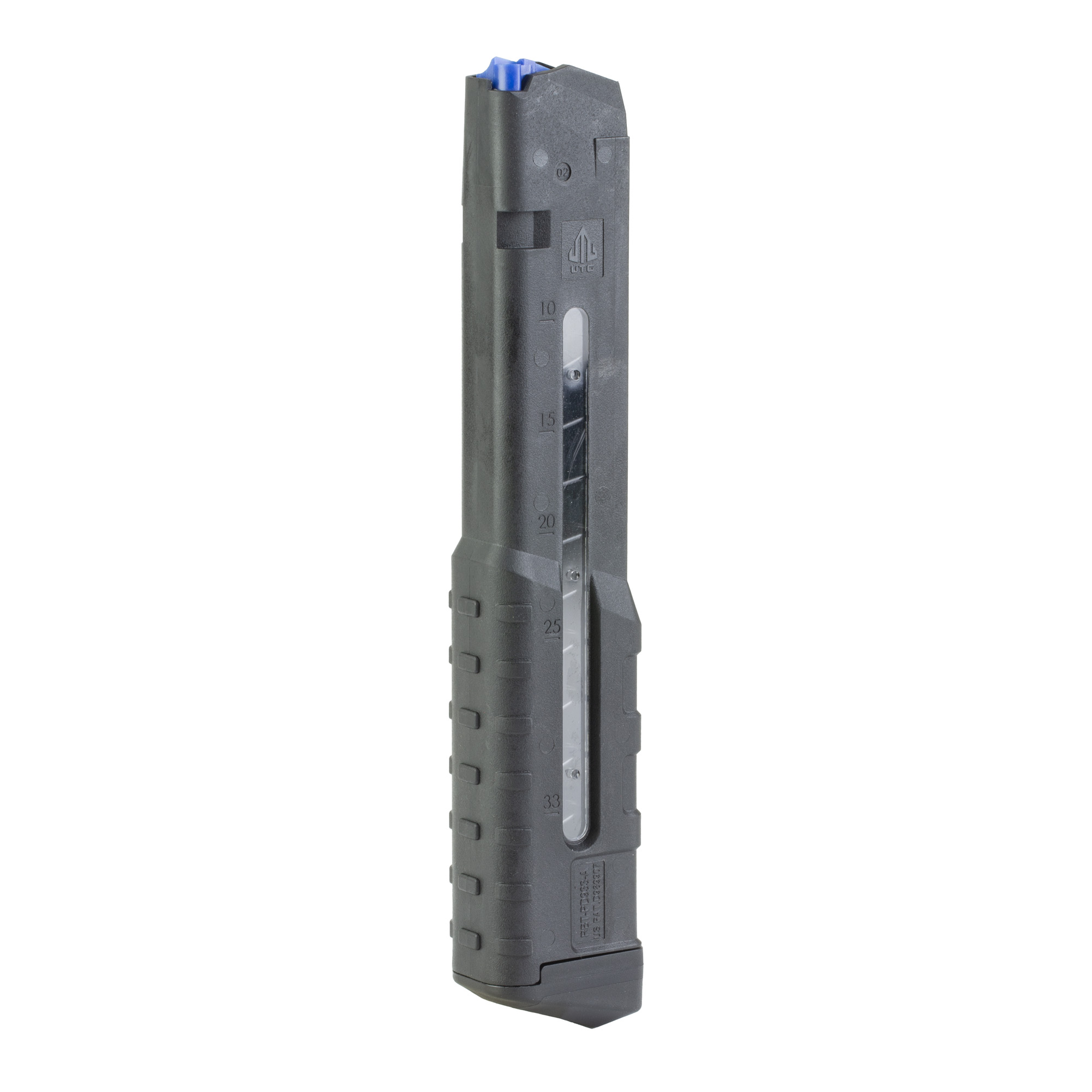 Utg Magazine Glock 9MM 33RND Windowed Poly Matte Black